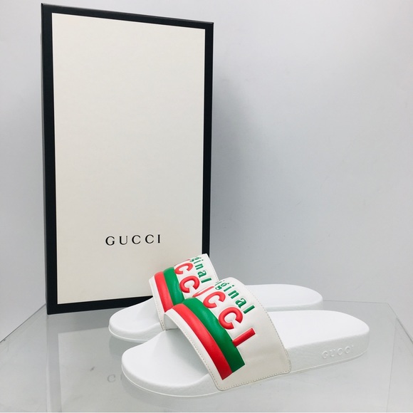 Gucci 630606 DIROO 9014  Slide Flip Flops - Women’s Size US 10 - Picture 1 of 14